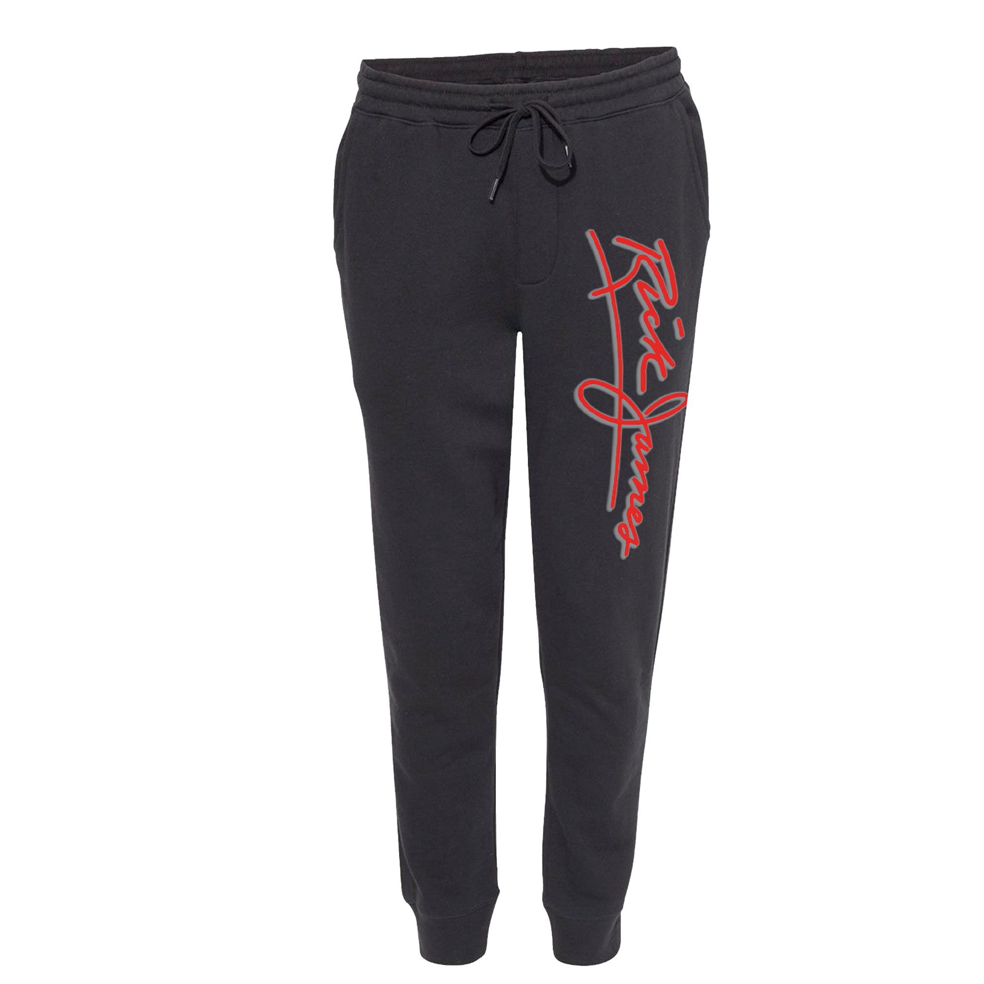 RICK JAMES JOGGERS BLACK Rick James Merch